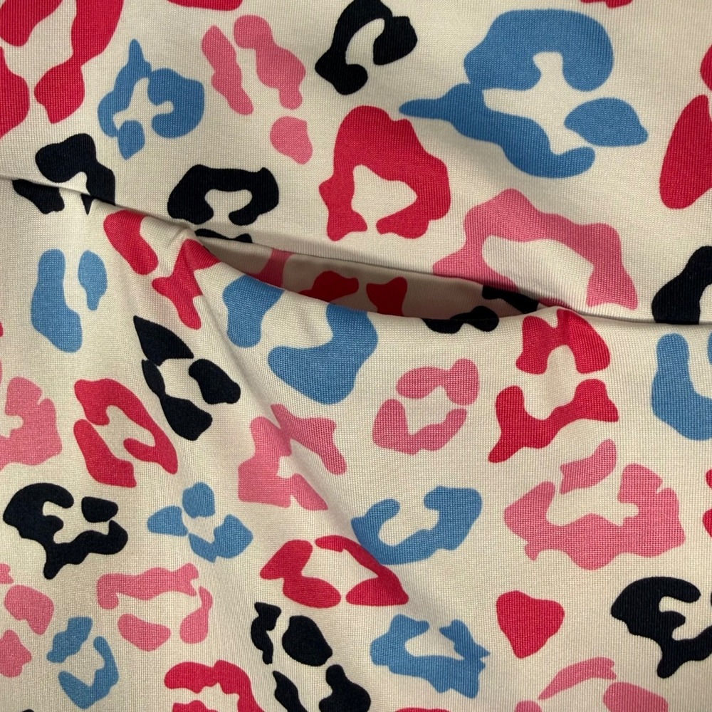 Golftini Big Bang Skort Women XXS White Pink Blue Leopard Print Ruffle Activewea - Picture 9 of 10